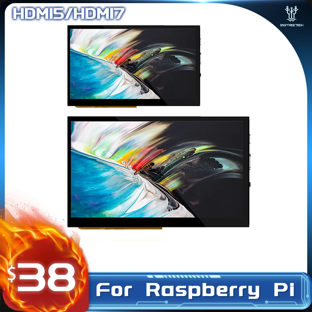 BIGTREETECH HDMI Screen IPS 5Inch 7Inch Touch Screen For Raspberry Pi 4 ...