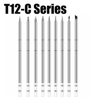 T12-C08 납땜 인두 팁, Hakko FX951 DIY 납땜 스테이션 키트, 용접 도구, C1 C4 BC1 BC2 BCF1 BCF2 T12