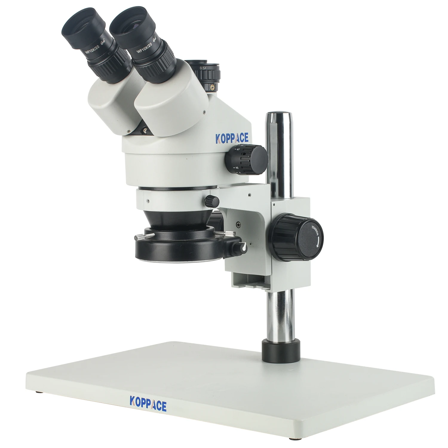 KOPPACE35X180XLargePlatformContinuousZoomTrinocularStereo
