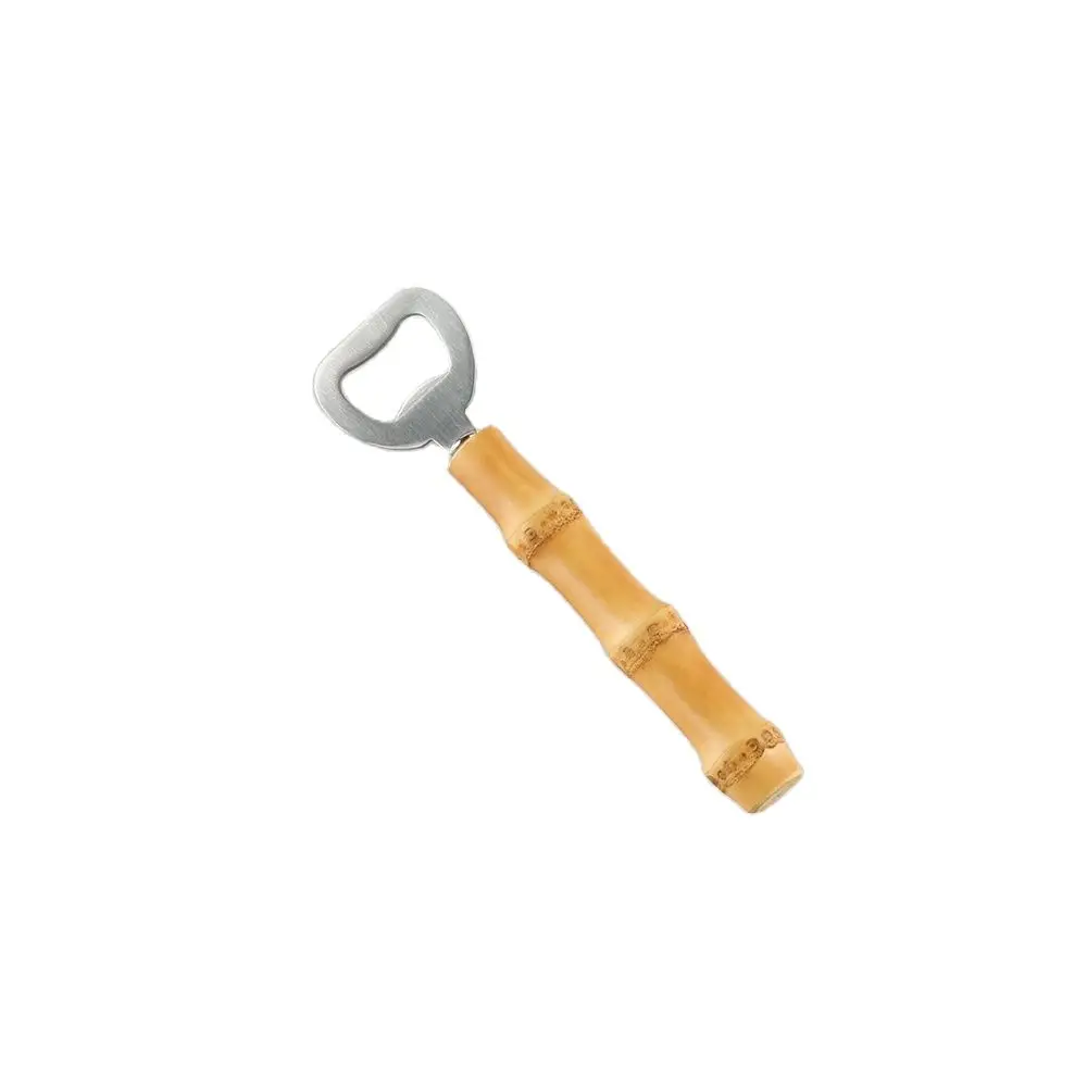 Creative Vintage Retro Drink Opening Tool Restaurant Household Bar Kitchen Bamboo Root Wooden Handle Beer Bottle Opener bottle opener