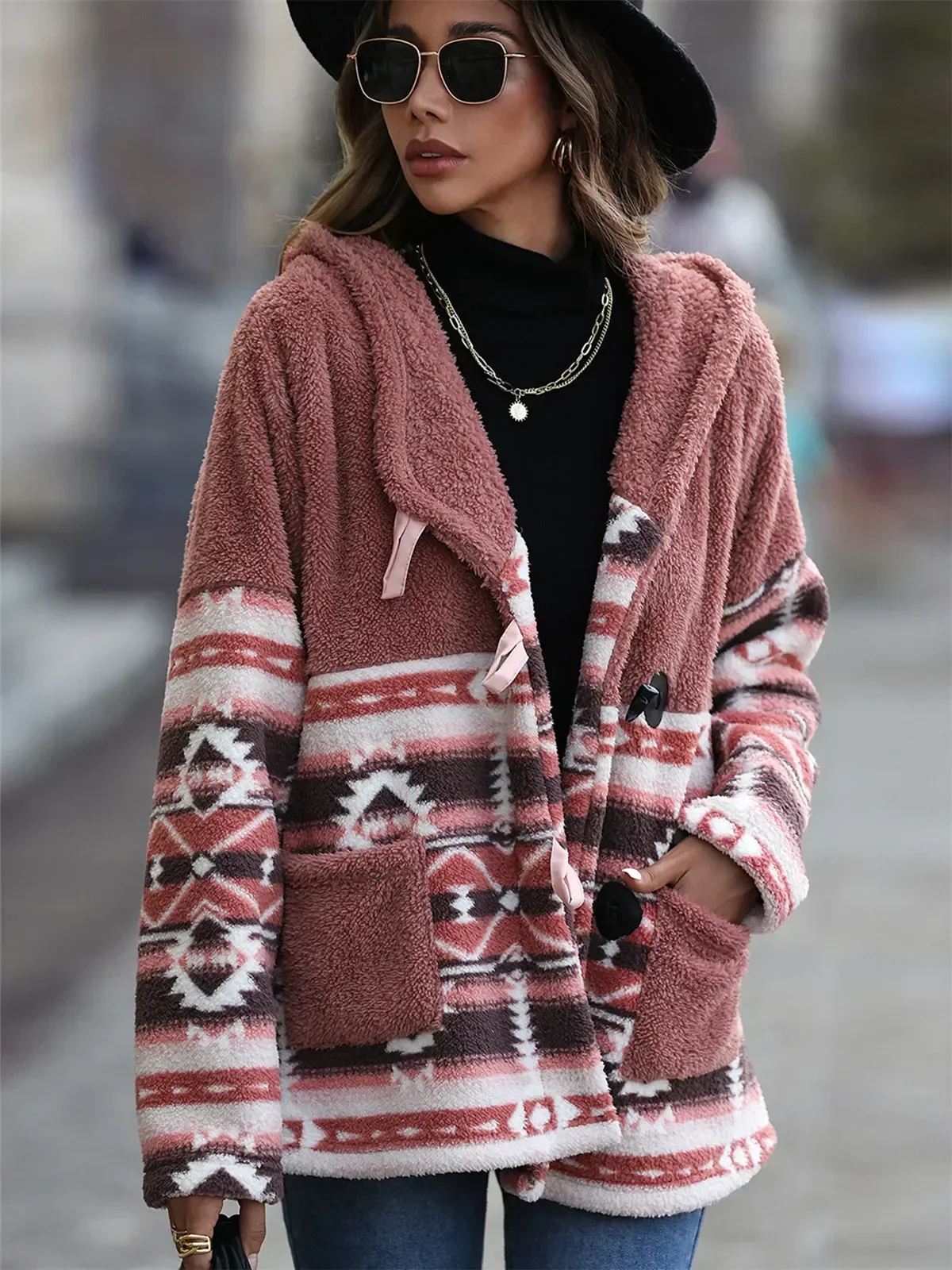 Women's Fashion Winter Coat for Woman Thick Warm Clothes Velvet Hoodies Female Jacket Women Clothing Hooded Outerwear