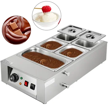 Commercial Electric Chocolate Melting Pot Machine 5Tanks Digital Control New Condition Automatic for Milk Fruit Processing 1