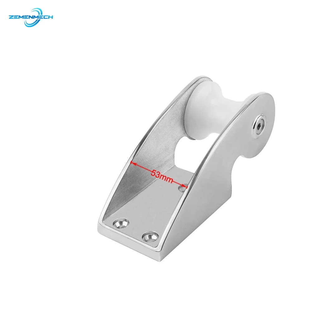 316 Stainless Steel Boat Bow Anchor Roller Bracket Yacht Lift Roller With Rubber Wheel For Fixed Anchor Heavy Duty Marine Grade
