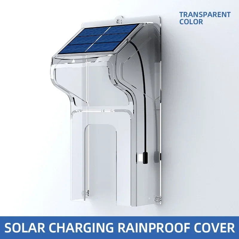 Sonnette vidéo sans fil HD à énergie solaire avec protection contre la pluie, vision nocturne infrarouge, détection de mouvement intelligente, interphone bidirectionnel