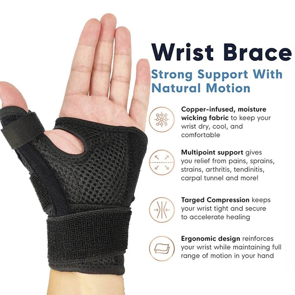 1Pcs Thumb Brace Support for Arthritis-Thumb Splint Right Hand Wrist Splint Left Hand,Wrist & Support,Thumb Spica