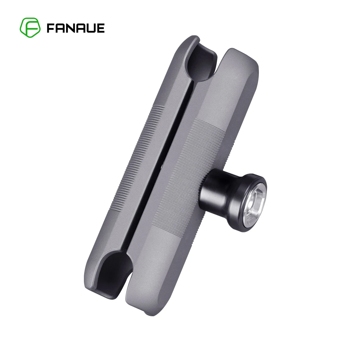 FANAUE 알루미늄 도난 방지 더블 소켓 암, RAM 마운트, 25mm 볼 및 자전거 오토바이 휴대폰 마운트 거치대, 1 인치 볼 어댑터 포함 