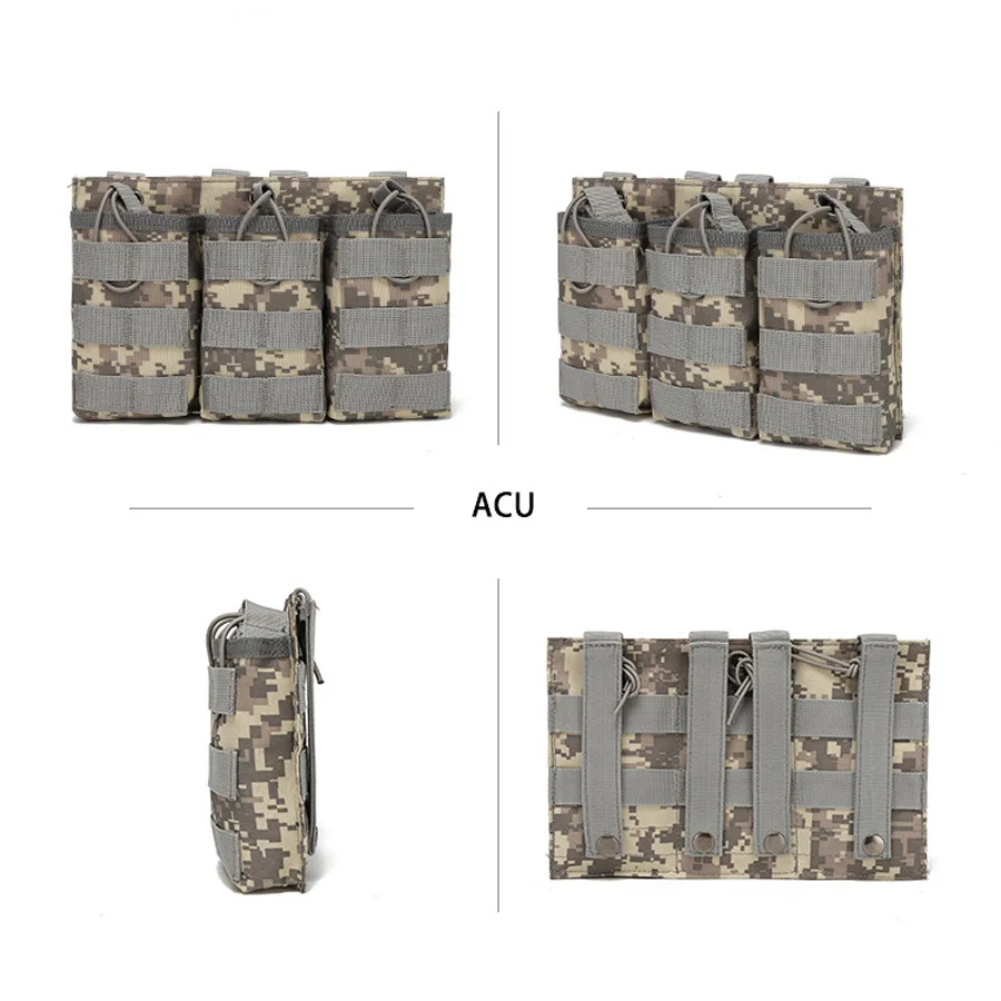 Trainings-Tasche mit drei Artikeln, Feldweste, Molle-Zubehörtasche, verschiedene Tasche, Aufbewahrungstasche AK M4, Walkie-Talkie-Tasche – Detail 7