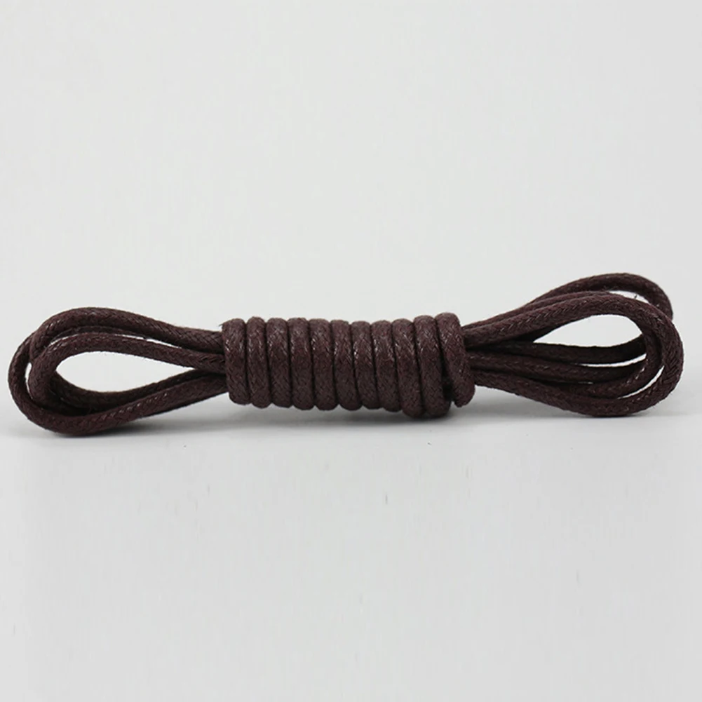 1 Paar 80/90/100/120 cm runde gewachste Schnürsenkel Stiefel Schnürsenkel Saiten farbige Sport Schnürsenkel Schnur Leder Schnürsenkel für Männer Frauen – Detail 3
