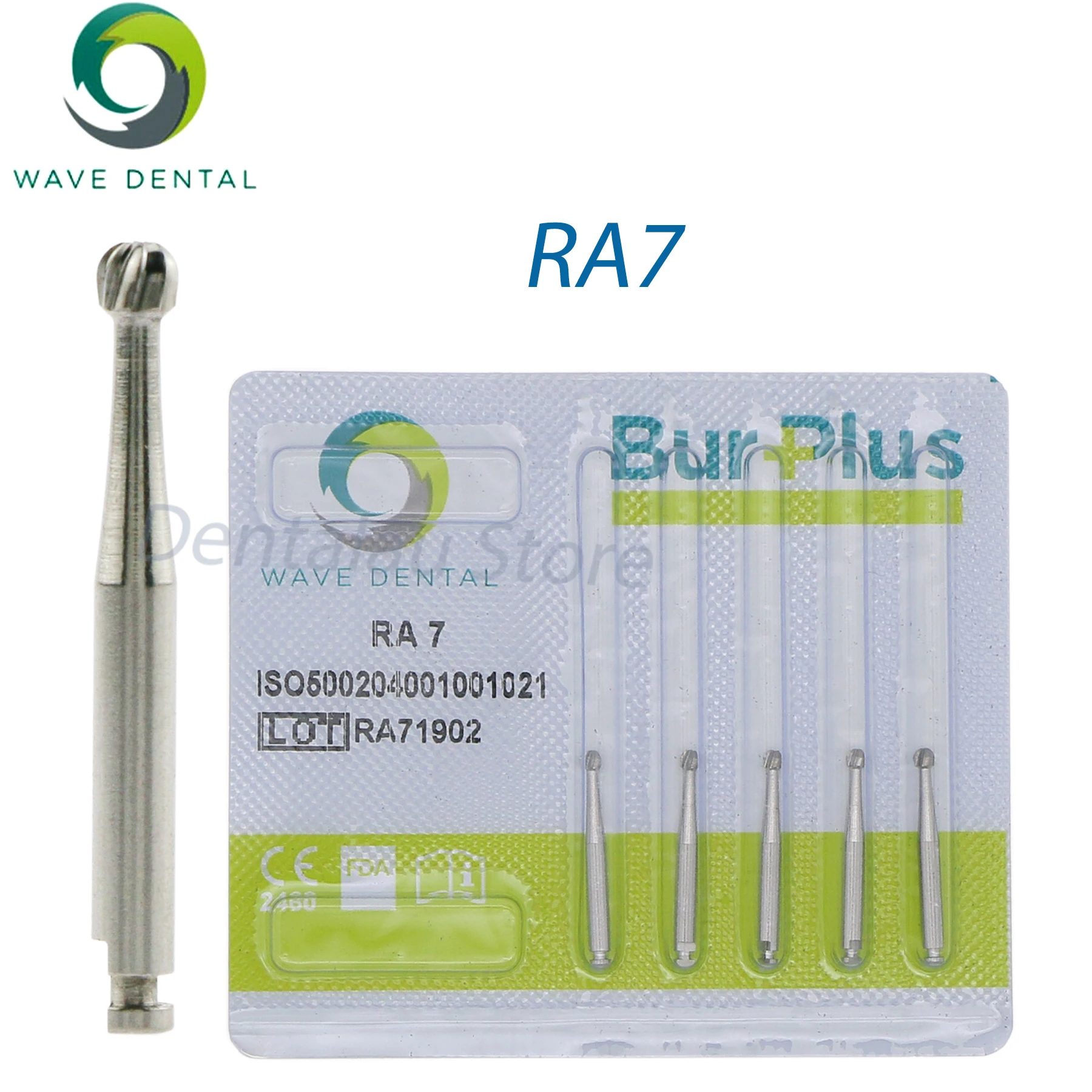 

RA7 WAVE Dental Burs Tungsten Carbide Burs Round Head RA-Series For Low Speed Contra Angle Handpiece