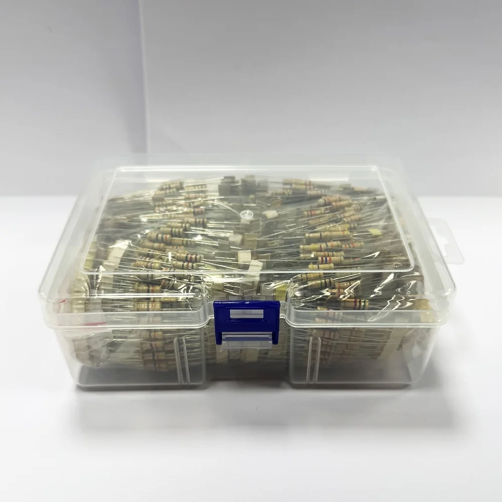 2600개/몫 1/8W 5% 1R10Mohm 130ValuesX20Pcs 탄소 필름 저항기 키트 팩 샘플 모듬 키트
