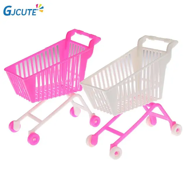 Creative Mini Children Handcart Simulation Small Supermarket Shopping Cart Utility Cart Pretend Play Toys Strollers Kids Gift 1