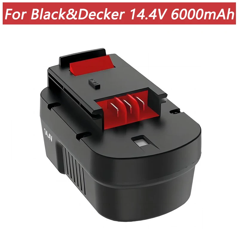 14.4V 6000mAh NI-MH Replacement Battery for Black & Decker HPB14 BD1444L  FSB14 Rechargeable Power Tool Screwdriver Drill Battery - AliExpress