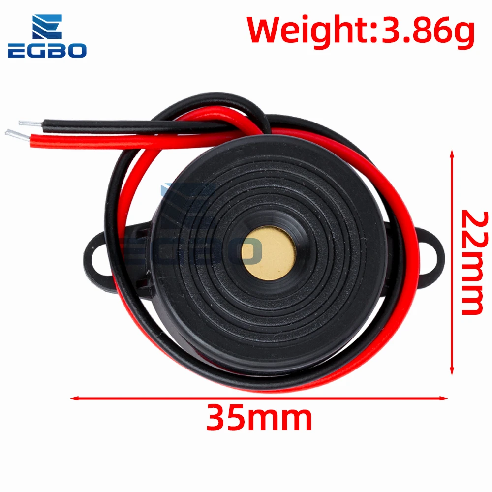Piezo Buzzer Electronic Buzzer 1~20PCS SFM-20B 85dB Active Buzzer DC3-24V