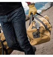 Tailor Brando 70220 High Quality 22oz Heavyweight Waterproof Oil Wax Canvas Travel Bag YKK Zipper Size 43*25*26 Classic Handbag 1