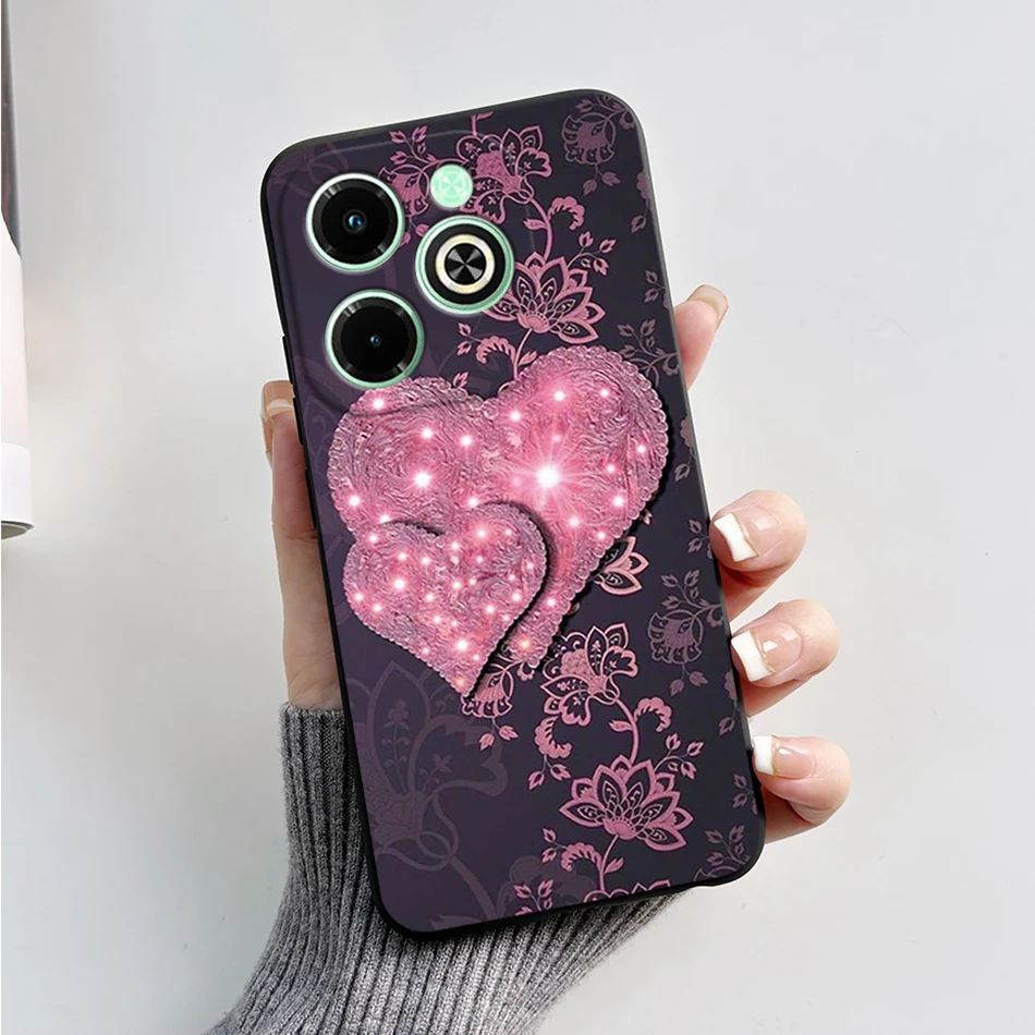 Fashionable Marble Black Silicone Soft Phone Case – Stylish Protective Back Cover s