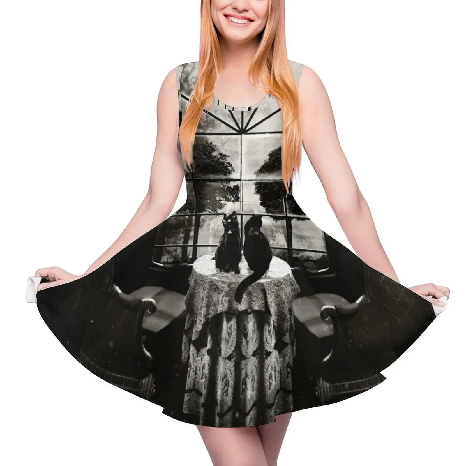 

Room Skull Round Neck Dress dresses for special events Clothing female