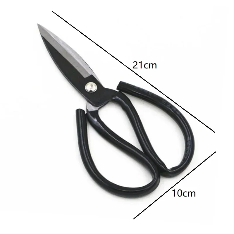 21cm 전문 자수 바느질 재단사 가위, 가죽 공예 직물 커터 가위 가정용 주방 가위, 1 개