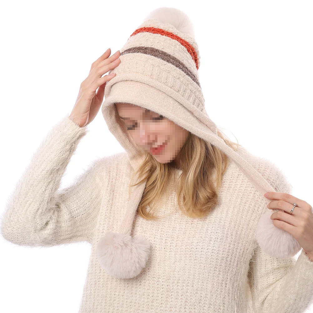 

European and American Men Women Blancas Para Hombres Beanie Hat with Pom for