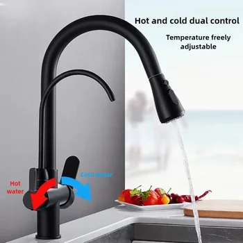 ก๊อกน้ําห้องครัวเชิงพาณิชย์พร้อมเครื่องพ่นสารเคมีแบบดึงลงฟังก์ชั่นคู่, ก๊อกน้ําเครื่องกรองน้ํา 3 ใน 1, ก๊อกน้ําผสมพร้อมท่อ 2