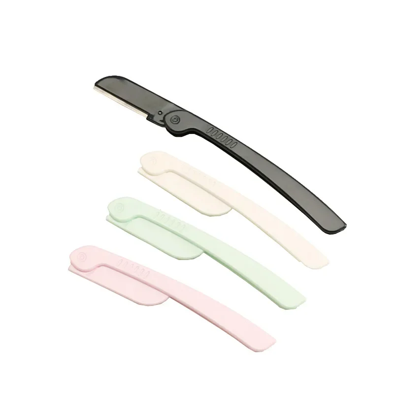 1PC Disposable Microblading Safe Folding Women Face Shaver Eyebrow Trimmer Blade Anti-Scratch Razor Makeup Tools 5
