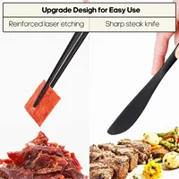 Travel Utensils Set With Storage Bag Portable Stainless Steel Reusable Outdoor Cutlery Fork Spoon Set For Camping Picnic Lunch 4