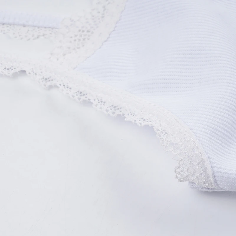 Button Up Lace Square Collar Slim White Camisole Women Y2K Basic Casual Cute Crop Top