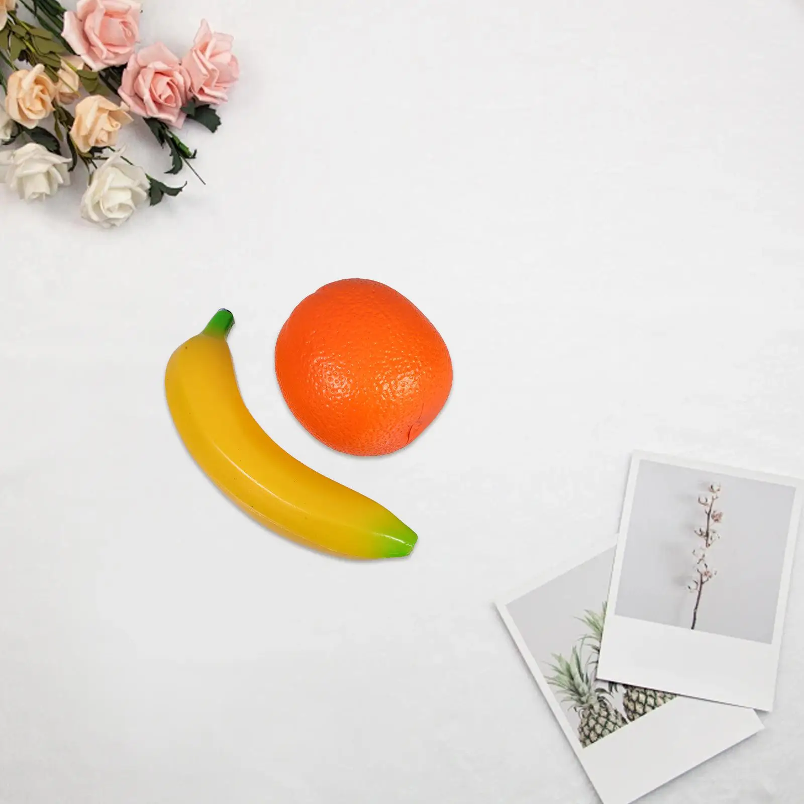 2 Pcs Fruits Simulated Sandbox Music Decor Early Educational Toy Shaker Abs Baby
