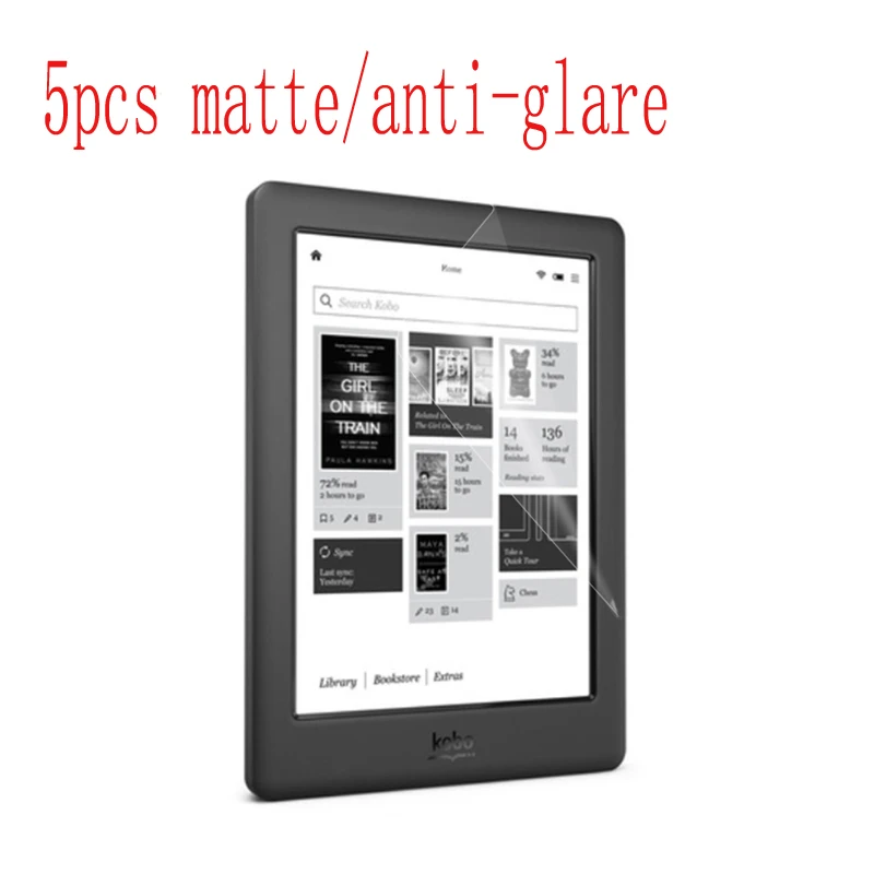 

Матовая Антибликовая Защитная пленка для экрана, пластиковая пленка для Kobo Clear HD/Kobo Aura H2O 2017/Kobo Arc/Kobo Nia, 5 шт.