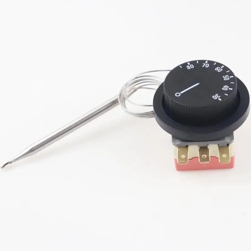 Kapillarthermostat 0–60 °C – 16 A, 250 V, Für Elektroöfen & Heizgeräte, Mit 50 Cm Sensorleitung