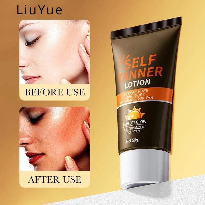 Summer Body Tanning Cream Enhanced Sunless Self-Care Lotion Improved Sunbathing Seaside Beach Tanning Moisturizing Skin Lotion