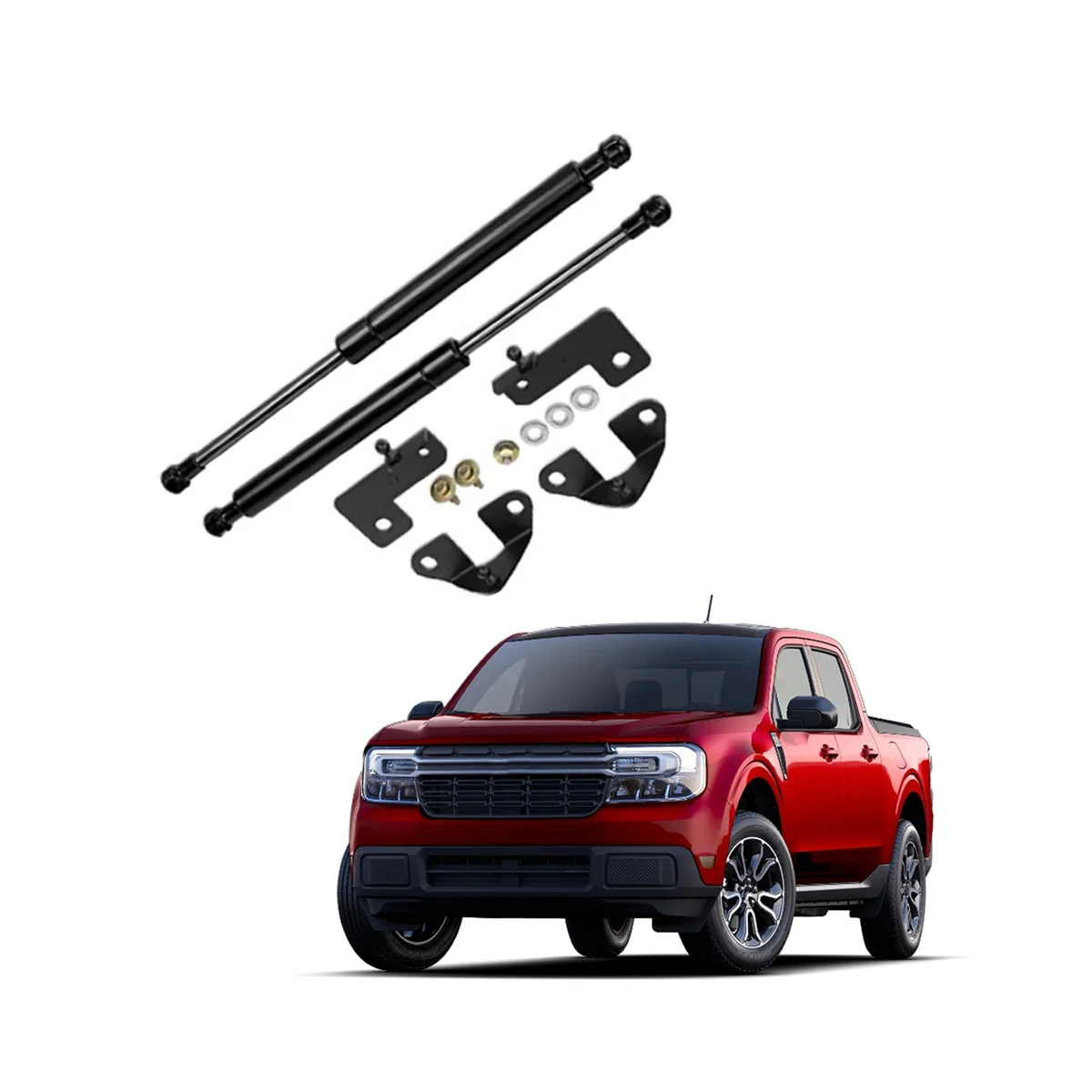2PCS Front Engine Hood Lift Support Shock Strut for Ford Maverick (P758) -