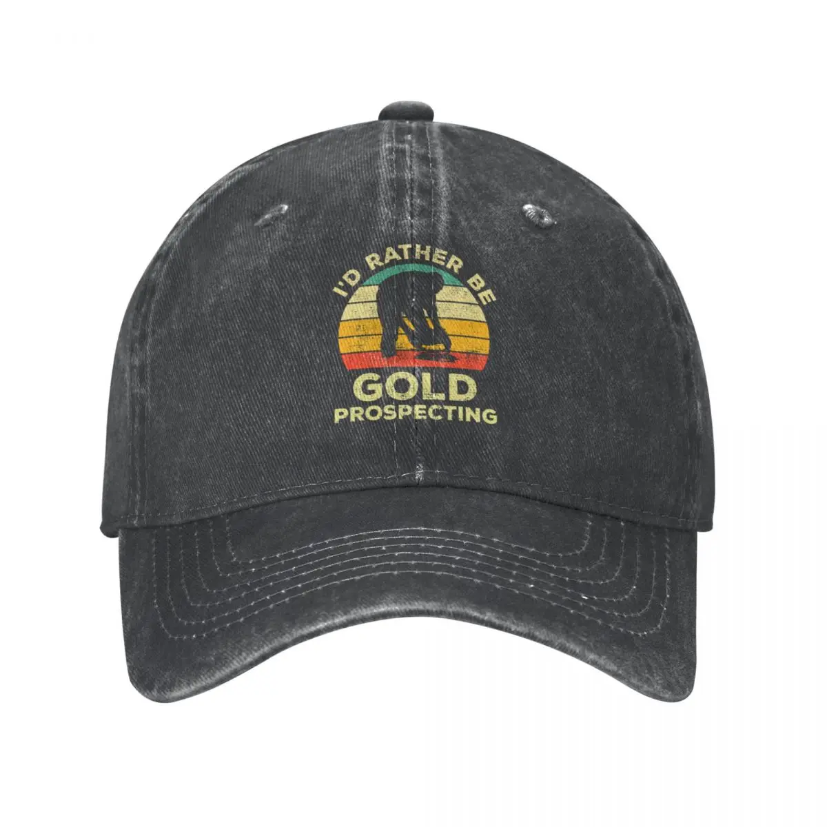 

I’d Rather Be Gold Prospecting Vintage Gift For gold Prospectors Cap Cowboy Hat fluffy hat Ladies hat Men's