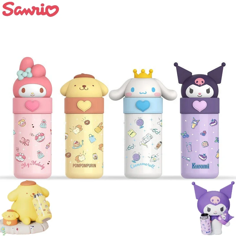 Kawaii Thermos Tazze Kawaii Anime Figure Cinnamorol Kuromi Dolls Bottiglia D'Acqua Bottiglia Isolata Sottovuoto Per Bambini Hydro Flask Cups