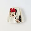 Cartoon Cute Disney Printed Kids Long Sleeve T-shirts Tops Round Collar Pullover Children Sweatshirt Autumn Clothing Girl Blouse 2