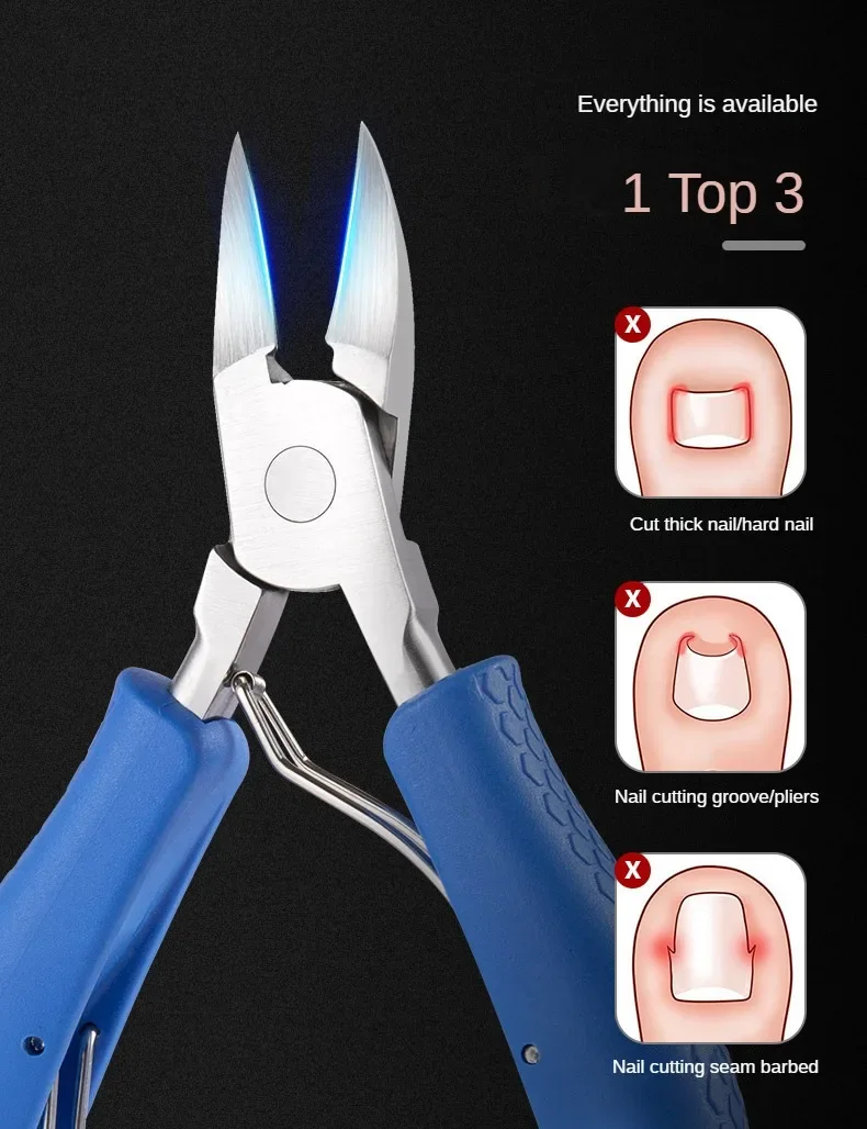 Description Picture 3 of itemToenail Clippers Dead Skin Remove Nail Ingrown Eagle Nose Nipper Cuticle Scissors Nail Cutter Paronychia Tools Pedicure Manicure