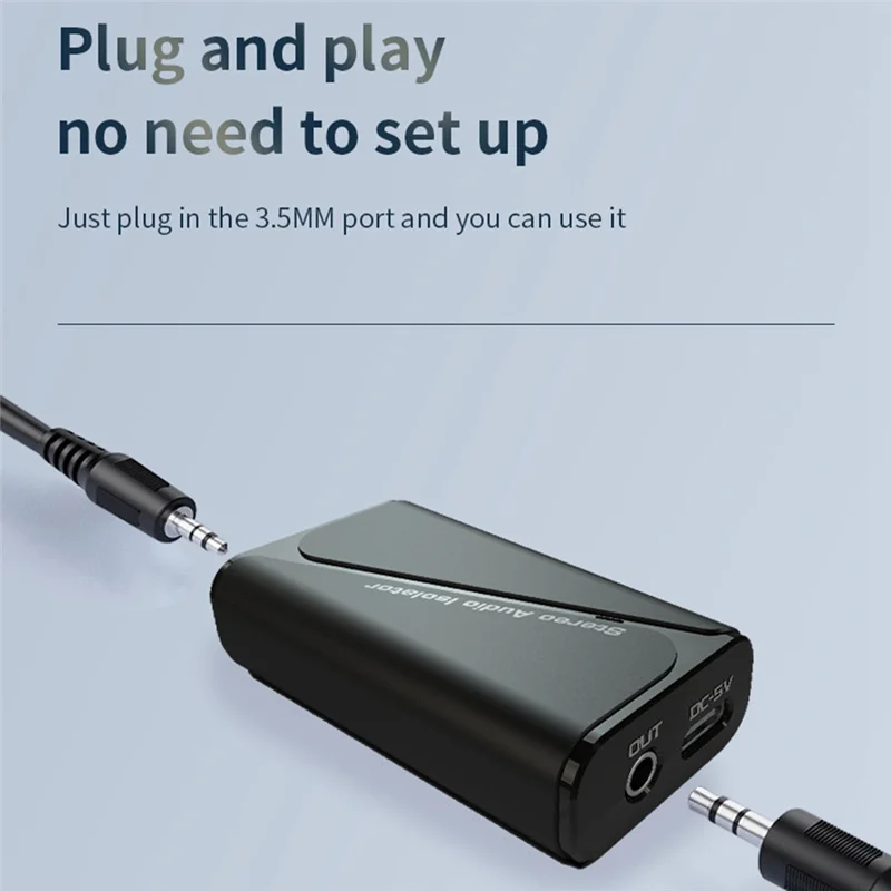 ELEC-New M29 Audio Ground Isolator 5.4 Bluetooth Receiver Common Ground Noise Filter Stereo Current Noise Eliminator