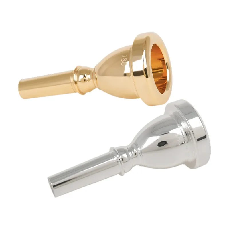 18C Tuba Bocchino 14Mm Tuba Lacca Bocchino Oro Accessori Per Strumenti Musicali Oro/Argento