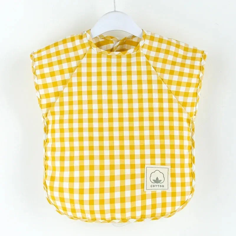 Baby Eating Bib Waterproof Sleeveless Apron Food Overalls Handmade Clay Painting Workwear for Girls Boys Stuff Burp Cloths