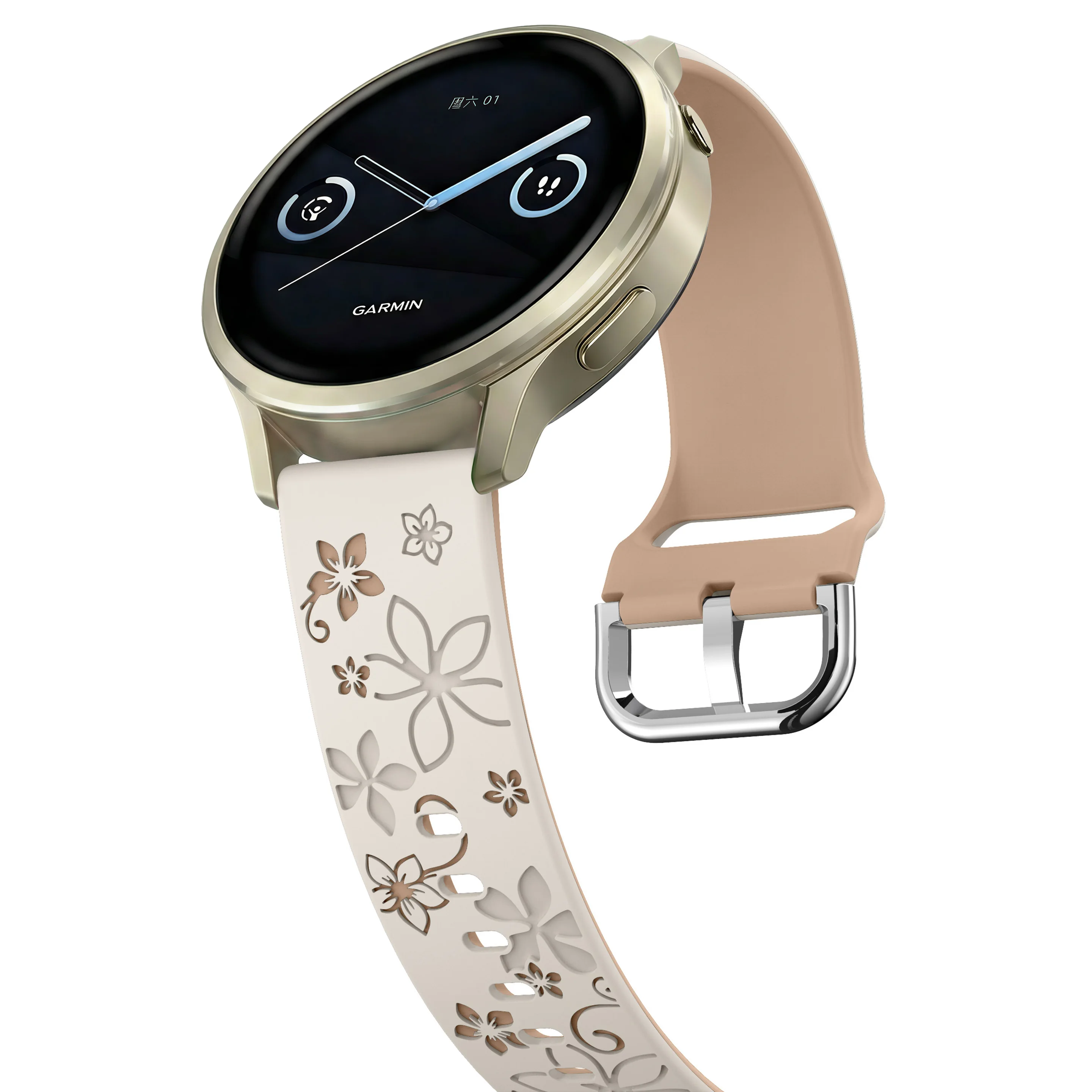 Elegant 18mm Engraved Watch Band - Women's Patterned Sport Bracelet Replacement Accessories