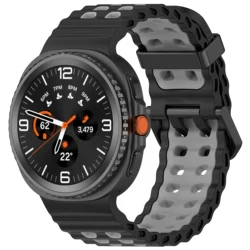 Marine Two - Tone Silicone Sport Wristband - Breathable Design for galaxy 8 classic (BH)