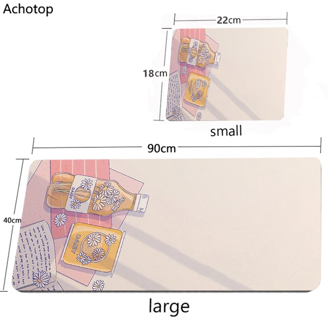 Pink Anime Mouse Pad Gamer Cute Kawaii XXL Gaming Mousepad Rubber Otaku Locking Edge 900X400MM Laptop Notebook Keyboard Desk Mat CN00263 CUTE (4)