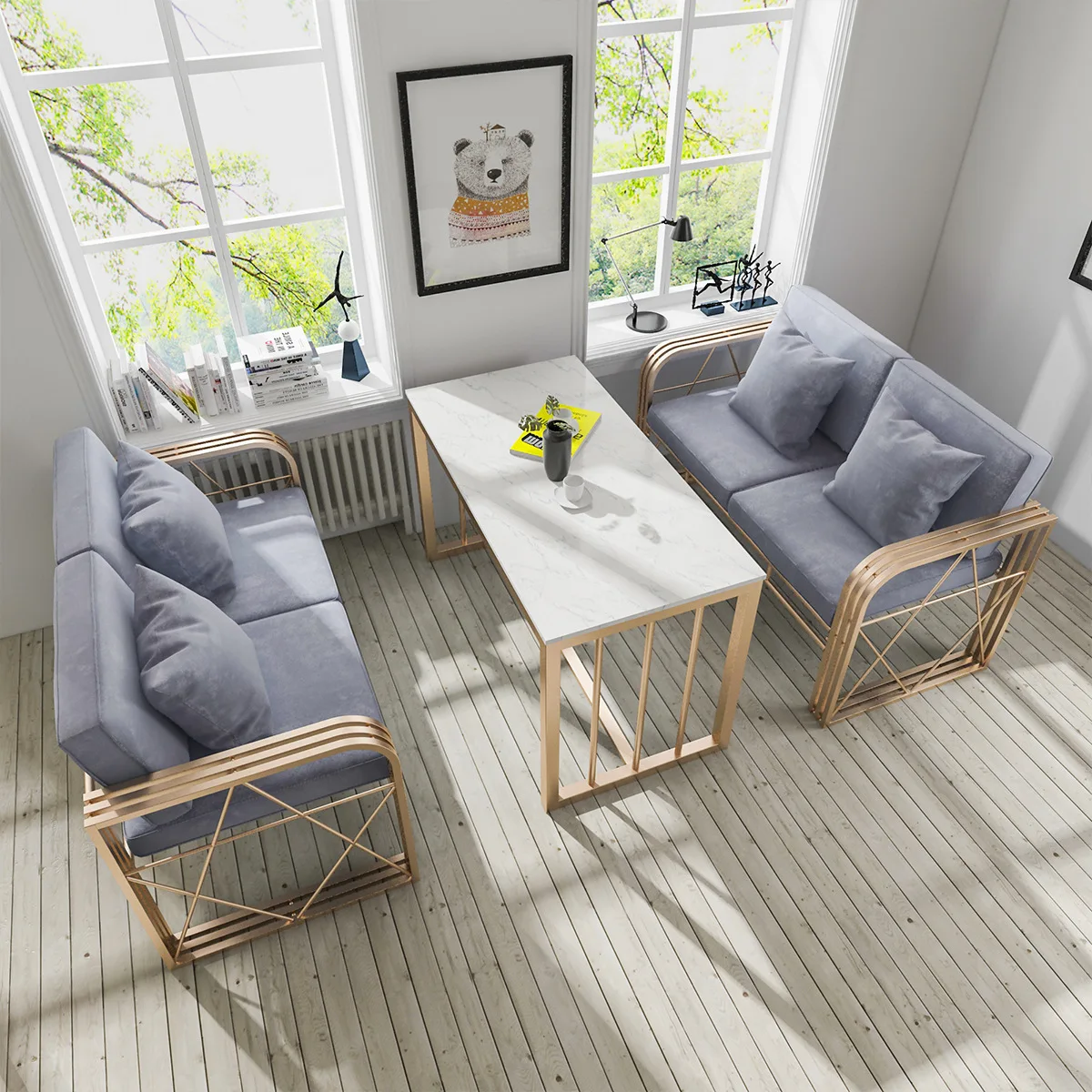 Рисунок 2 - Современный простой диван для ресторана