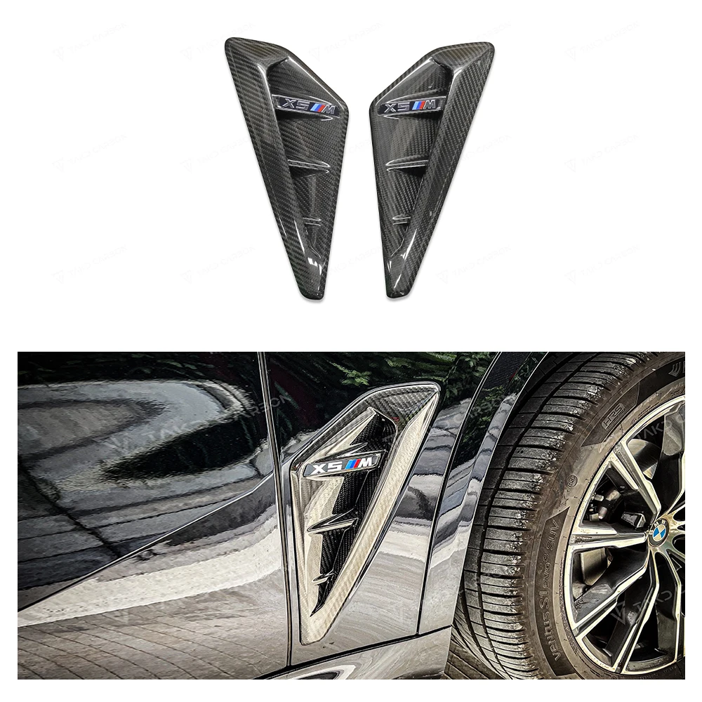 For BMW X5 G05 -UP Dry Carbon Fiber Front Rear Lip Side Skirt Grille Diffuser Canard Corner Wrap Air Vents Rearview Shell WK