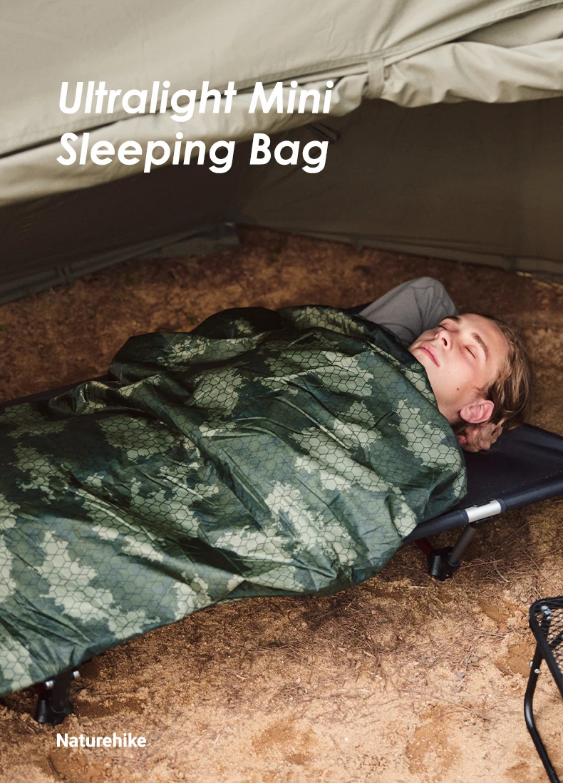 Naturehike Camping LW180 Sleeping Bag Ultralight Cotton Quilt Sleeping Bag 3 Season Spliceable For Outdoor Traveling Hiking