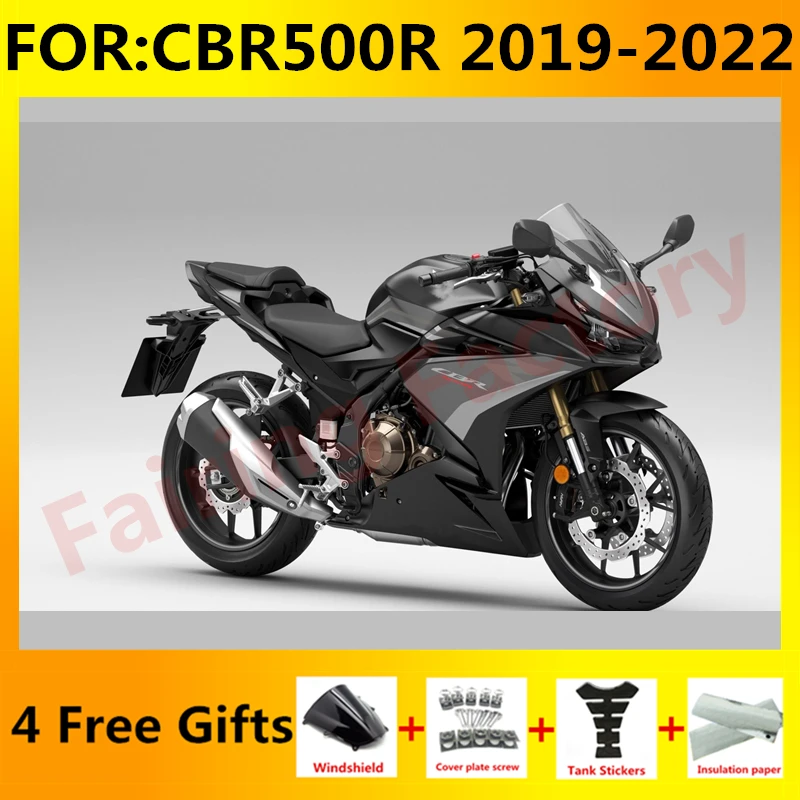 

New ABS Motorcycle Whole Fairings Kit fit for CBR500R 2019 2020 2021 2022 CBR500 R CBR500R Bodywork full fairing set grey black