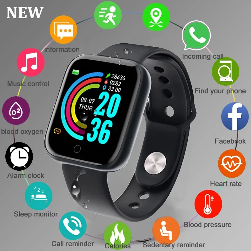 Mens' Digital Watch Sport Healthy Monitoring Smart Watch Women Watches