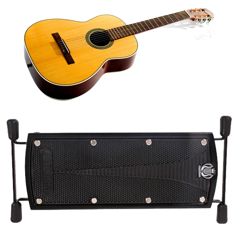 Foldable Guitar Pedal 6 Position Height Guitar Rest Step Footstool Guitar Foot Rest for Classical Guitar Player