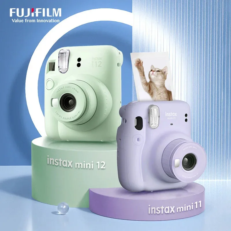 Fotocamera Istantanea Fujifilm Originale Instax Mini 12 Film Camera E Fuji Mini 11 Camera Con Instax Mini Film Paper Instax Film
