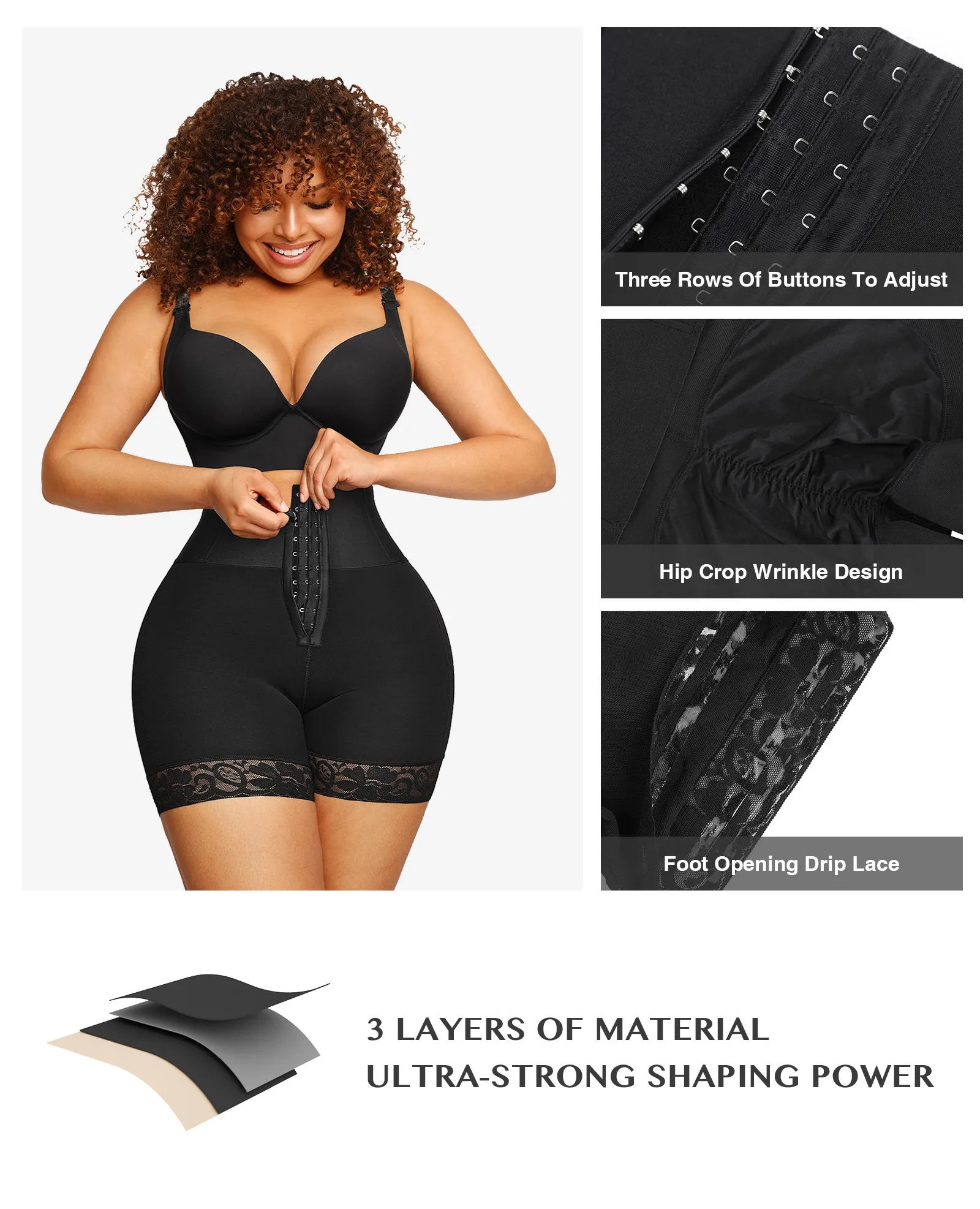 Queen Fit 01 PowerSculpt | High Tummy Control Shapewear Shorts