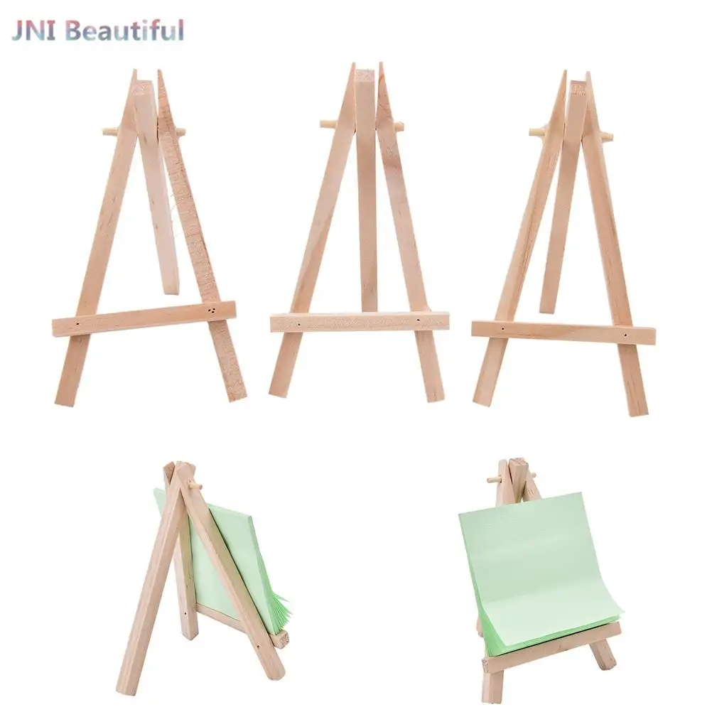 2 Sets Mini Canvas Panel Wooden Easel Sketch Pad Settings For Painting  Crafts Drawing Decoration Gift